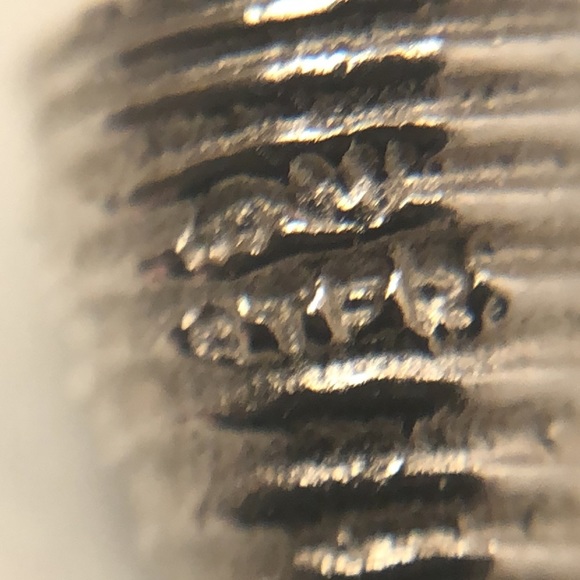 Sea shell sterling silver vintage pendant bracelet charm - Picture 4 of 4